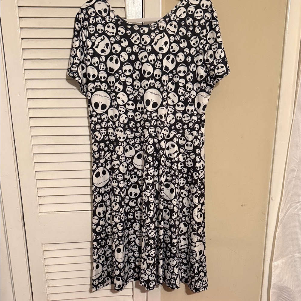 Nightmare Before Christmas Jack Skellington Print Dress - Picture 4 of 5